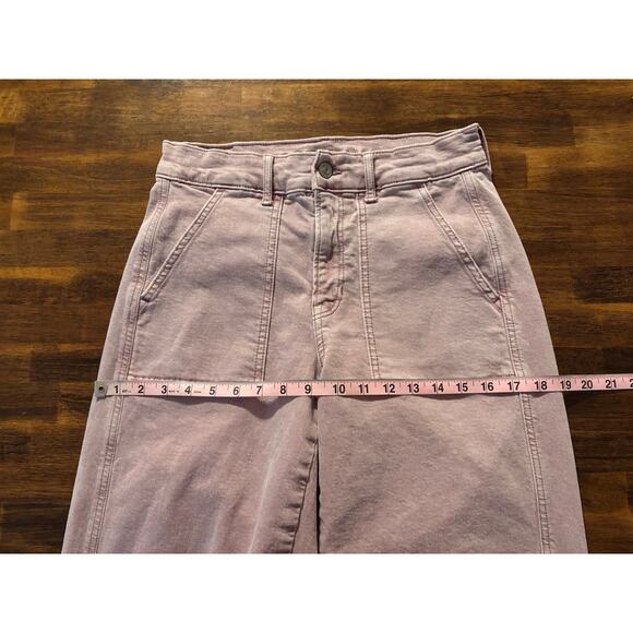 American Eagle Women’s 2 28 x 30 Skater Jean Straight Wide Leg Relaxed Fit Baggy - Picture 11 of 14